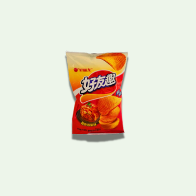 PAPAS FRITAS CORTE GRUESO SABOR KIMCHI COREANO 45 GRS.