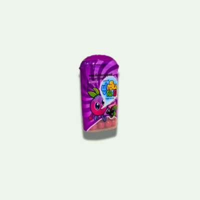 CARAMELOS CHICLE SABOR ARANDANOS 15 GRS.