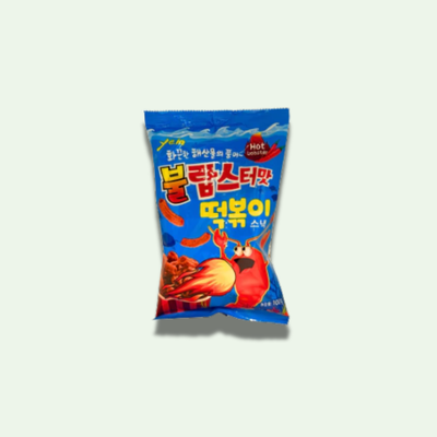SNACK DE TTEOKBOKKI SABOR LANGOSTA PICANTE 100 GR.