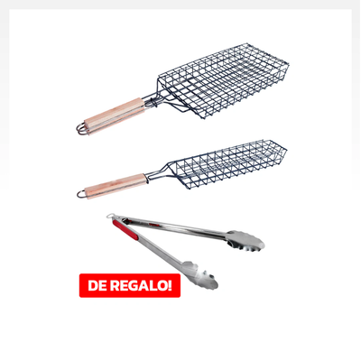 Combo Grillero Grande + Chico + pinza de REGALO