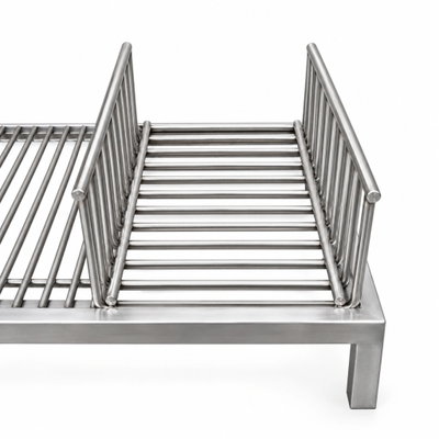 Brasero Leñero p/ Parrilla modular Acero inox 304