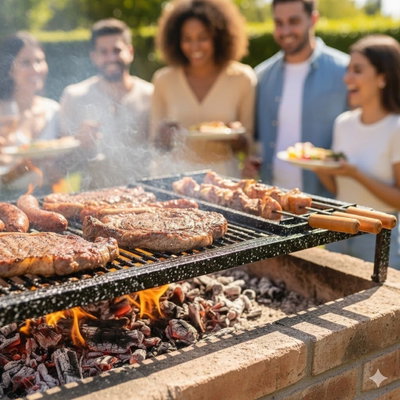 Módulo Brochett P/parrilla Modular Enlozado
