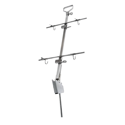 Estaca Asador Cruz 100cm de A.inox 304 p/fogonero