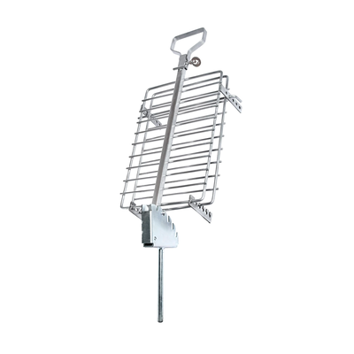 Estaca asador Libro A.inox 45x30cm c/caja p/Fogonero