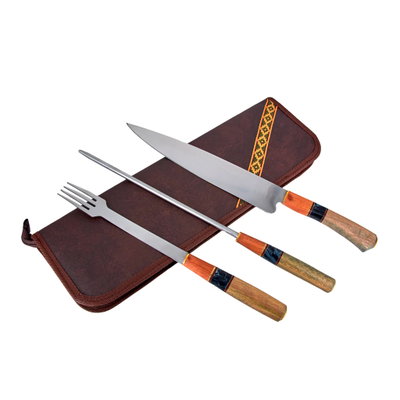 Juego triple Grande a.inox C/estuche JC03