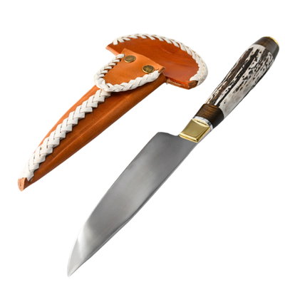Cuchillo chico A.inox hoja 12cm M/de ciervo MCI06