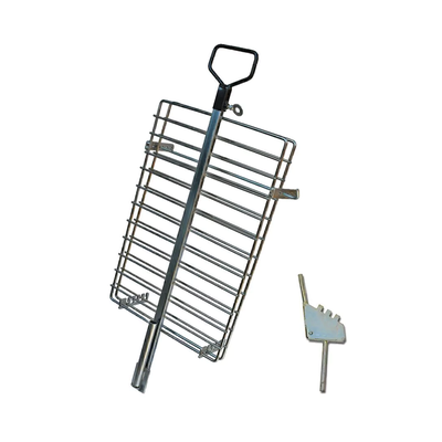 Estaca asador Libro hierro 45x30cm c/caja p/Fogonero