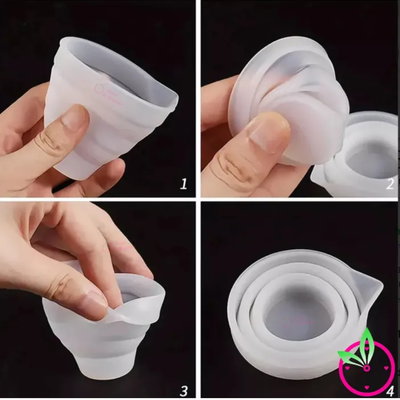 Vaso Silicona Medidor Plegable 500ml 