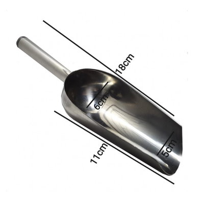 Cuchara de acero hielero
