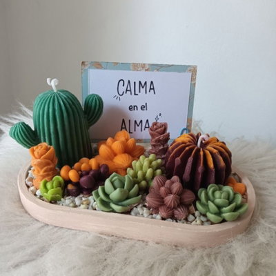 Molde silicona cactus grande