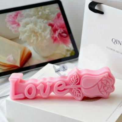 Molde silicona flor love