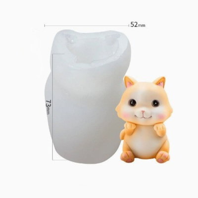 Molde silicona gatito