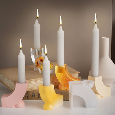 Molde silicona porta vela 