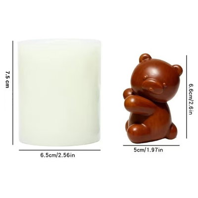 Molde silicona oso abrazando