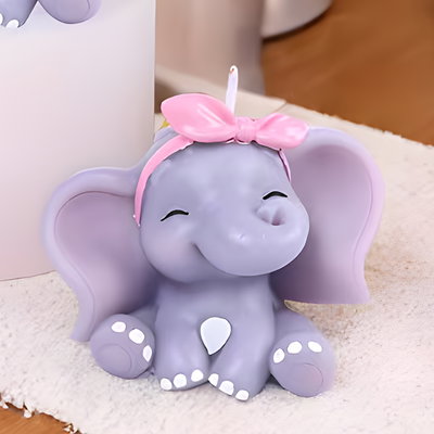 Molde silicona elefante nena 