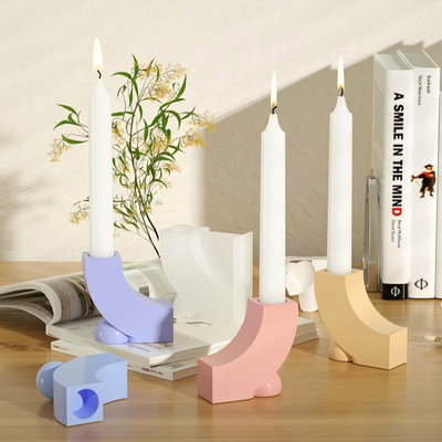 Molde silicona porta vela 