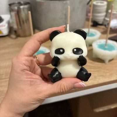Molde silicona osito panda
