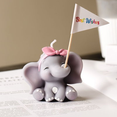 Molde silicona elefante nena 