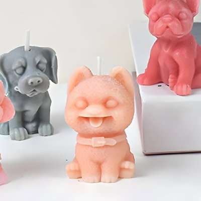 Molde silicona perrito pomerania