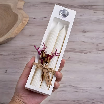 Molde silicona caja porta vela 