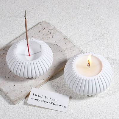 Molde silicona porta sahumerio y porta vela