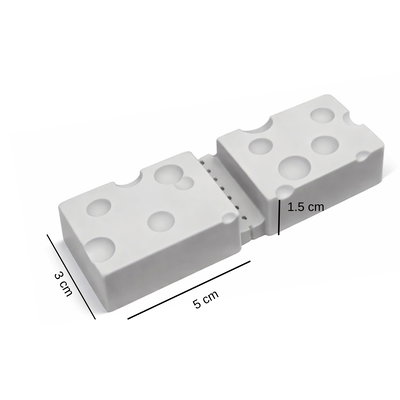 Molde silicona barra de queso x2