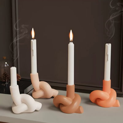 Molde silicona porta vela nudo