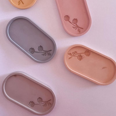 Molde silicona bandeja flor chica