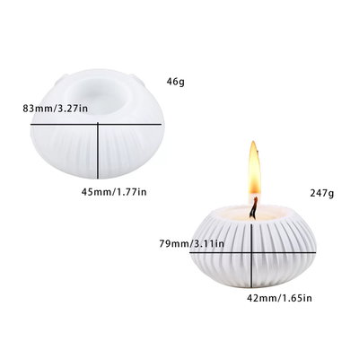 Molde silicona porta sahumerio y porta vela