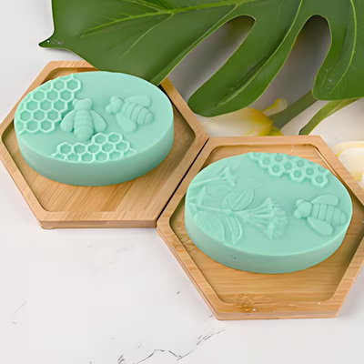 Molde silicona forma ovalada con diseño x6