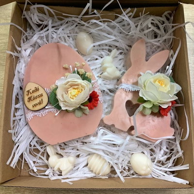 Molde silicona conejo corazon 