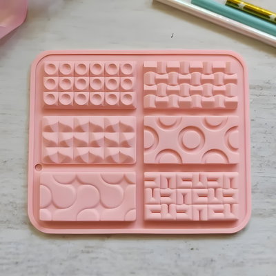 Molde silicona tabletas para chocolate