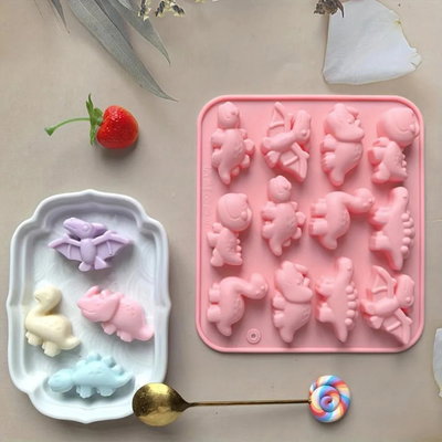 Molde silicona dinosaurio bombones