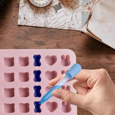 Molde silicona animalitos bombones 