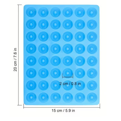 Molde silicona mini donitas 