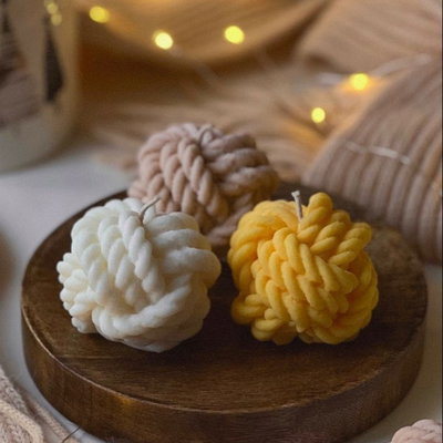 Molde silicona ovillo de lana 