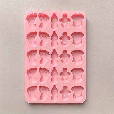 Molde silicona para baby shower