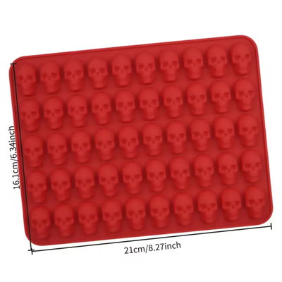 Molde silicona calaveritas para gomitas 
