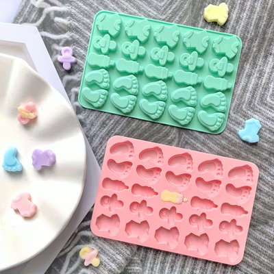 Molde silicona para baby shower