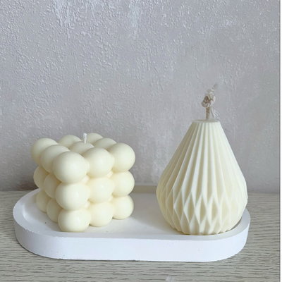 Molde silicona pera geométrica 