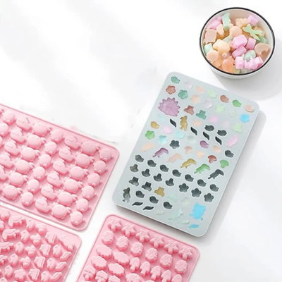 Molde silicona gomitas pájaro tucán búho 80 cavidades