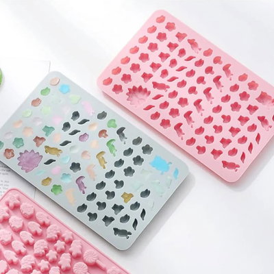 Molde silicona gomitas pájaro tucán búho 80 cavidades