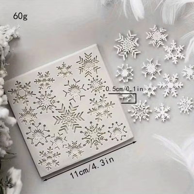 Molde silicona copos de nieve