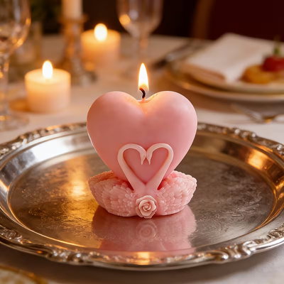 Molde silicona cisne corazon