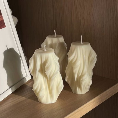 Molde silicona cilindro ondulado 