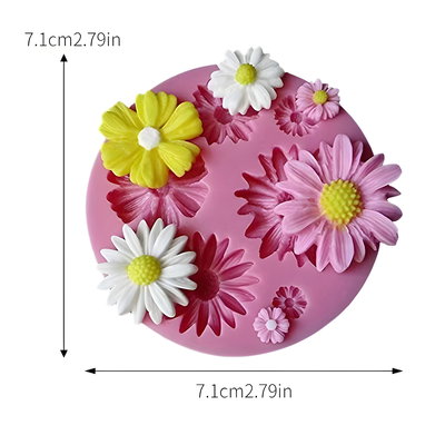 Molde silicona margaritas