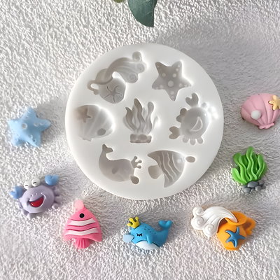 Moldes silicona figuras de playa