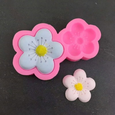 Molde silicona 2 flores de cerezo