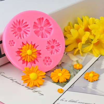 Molde silicona margaritas