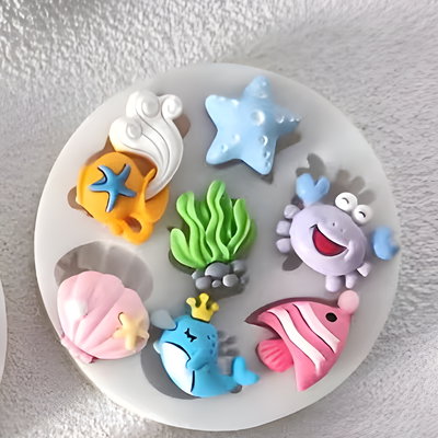 Moldes silicona figuras de playa